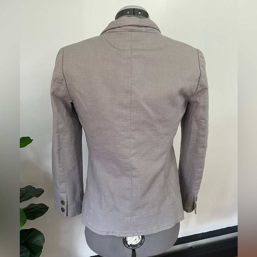 J. Crew Light Gray Single-Button Blazer - image 4